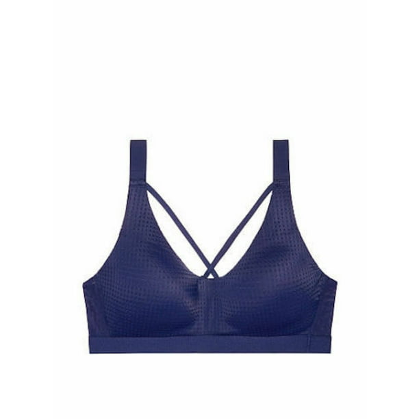 NEW Victorias Secret 32B Sports Bra Lightweight Purple Blue Slip Over No Wire